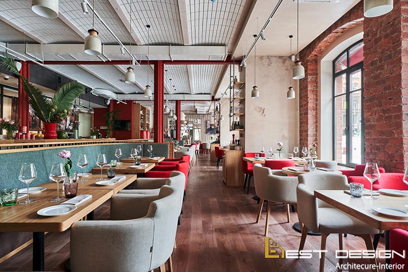 Thiết kế thi công nội thất nhà hàng được Best Design hoàn thành năm 2022