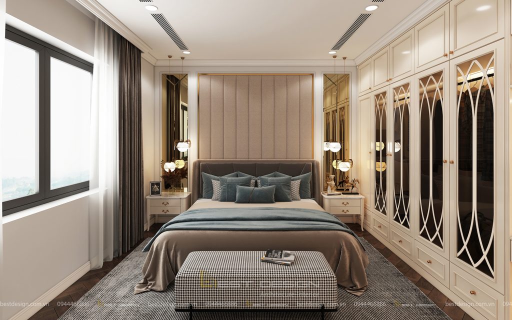 Thiết kế phòng ngủ phong cách tân cổ điển ấm cúng, bình yên