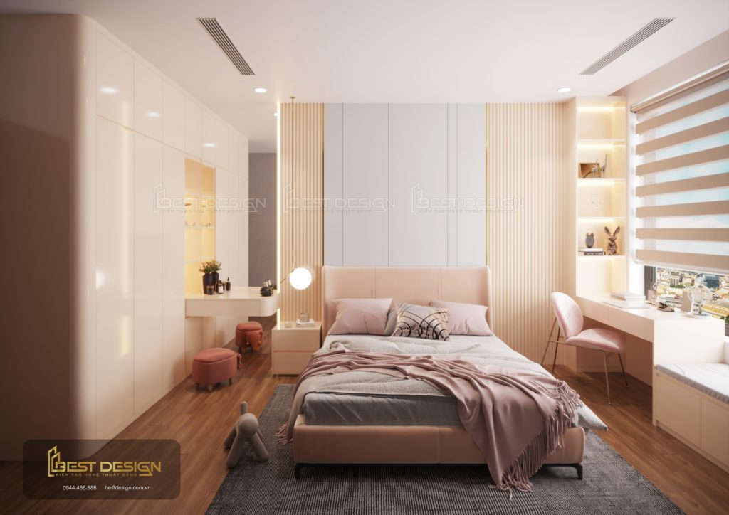 Thiết kế phòng ngủ theo gam màu con yêu thích 