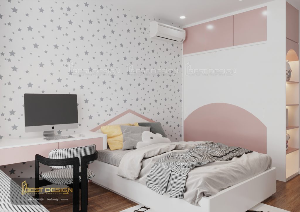 Thiết kế phòng ngủ đáng yêu dành cho bé gái 
